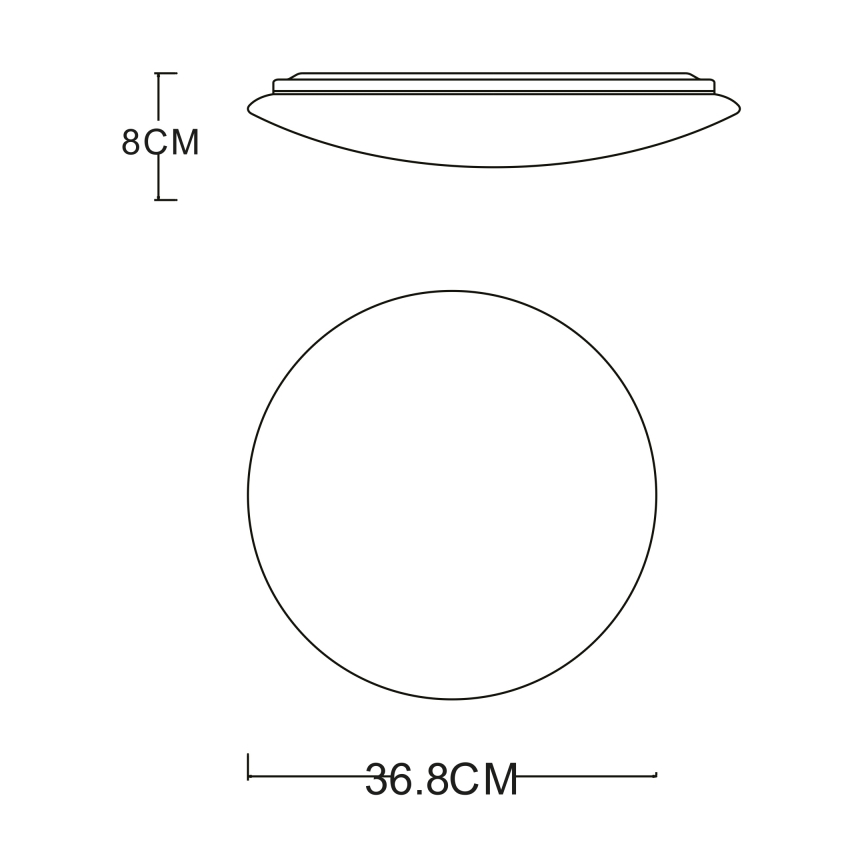 GLOBO - LED-kattovalaisin LED/24W/230V