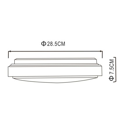 Globo - LED-kattovalaisin LED/18W/230V 3000K