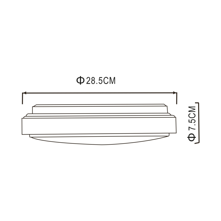 Globo - LED-kattovalaisin LED/18W/230V 3000K