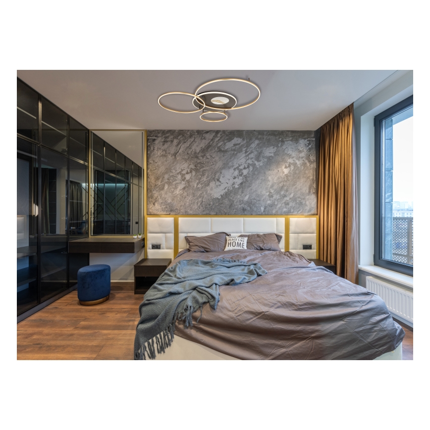 Globo - Himmennettävä LED-kattovalaisin LED/70W/230V 2700-6500K kulta + kauko-ohjaus