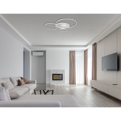 Globo - Himmennettävä LED-kattovalaisin LED/70W/230V 2700-6500K mattakromi + kauko-ohjaus