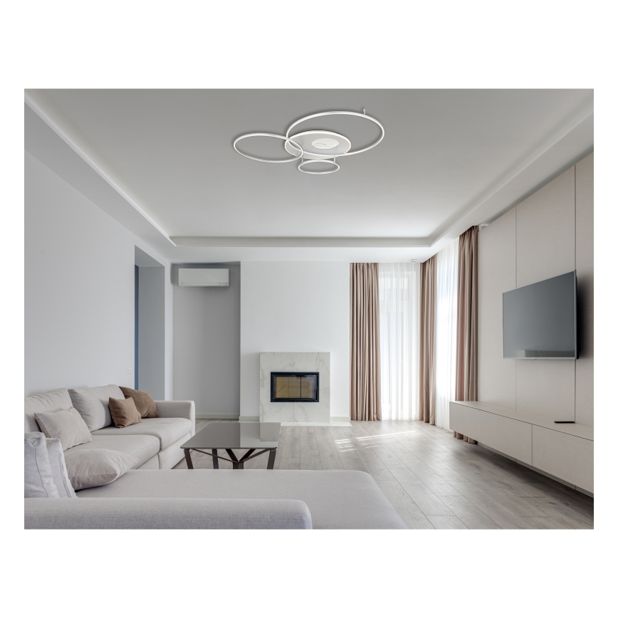 Globo - Himmennettävä LED-kattovalaisin LED/70W/230V 2700-6500K mattakromi + kauko-ohjaus