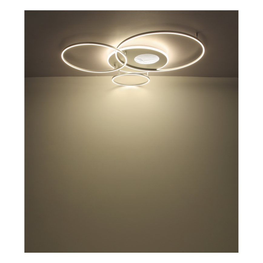 Globo - Himmennettävä LED-kattovalaisin LED/70W/230V 2700-6500K mattakromi + kauko-ohjaus