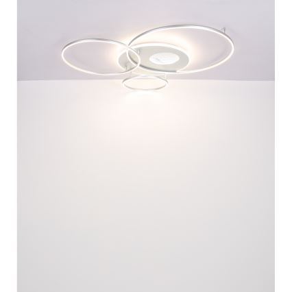 Globo - Himmennettävä LED-kattovalaisin LED/70W/230V 2700-6500K mattakromi + kauko-ohjaus