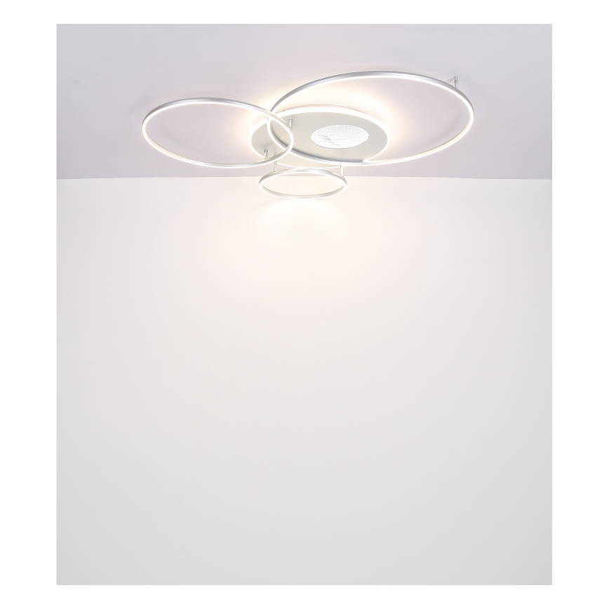 Globo - Himmennettävä LED-kattovalaisin LED/70W/230V 2700-6500K mattakromi + kauko-ohjaus