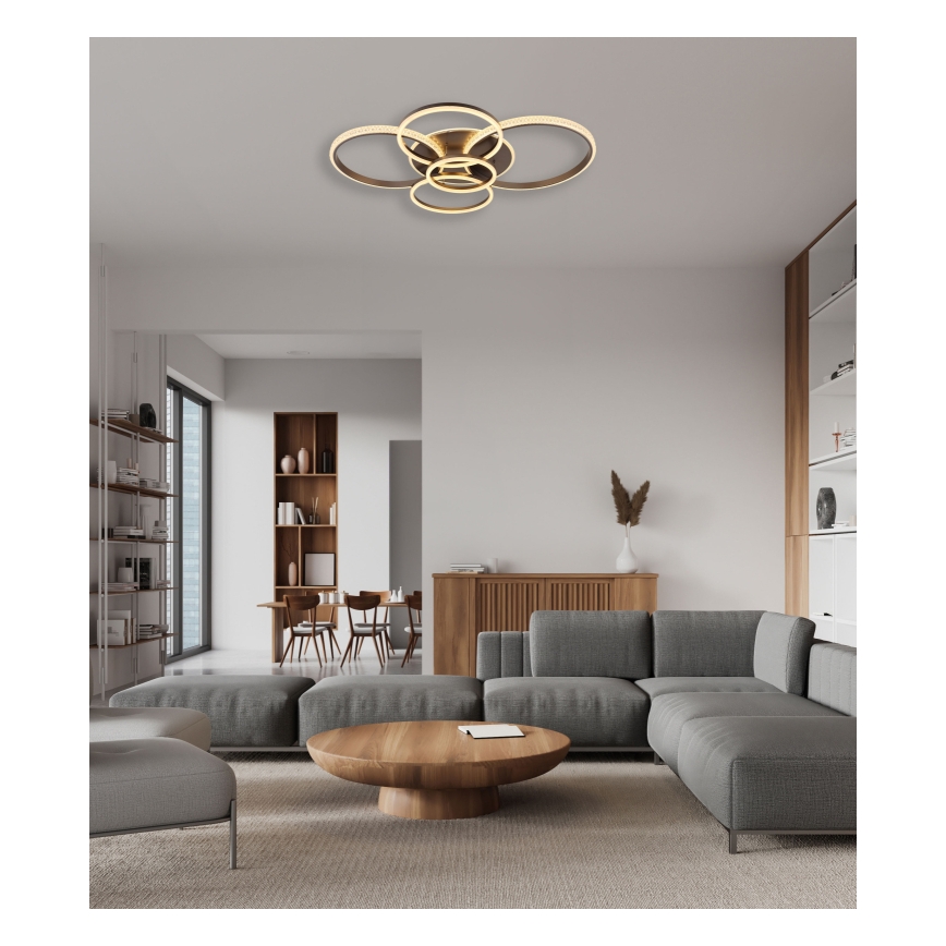 Globo - LED-kattovalaisin LED/70W/230V 3000K 88x110 cm antrasiitti