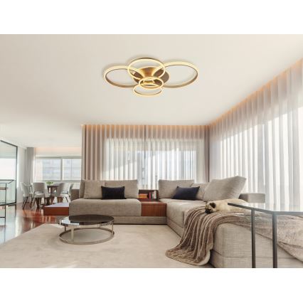 Globo - LED-kattovalaisin LED/70W/230V 3000K 88x110 cm beige