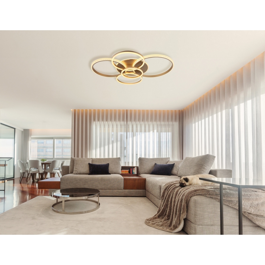 Globo - LED-kattovalaisin LED/70W/230V 3000K 88x110 cm beige