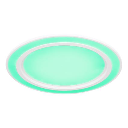 Globo - Himmennettävä LED-RGB-kattovalaisin LED/15W/230V + LED/15W + kauko-ohjaus