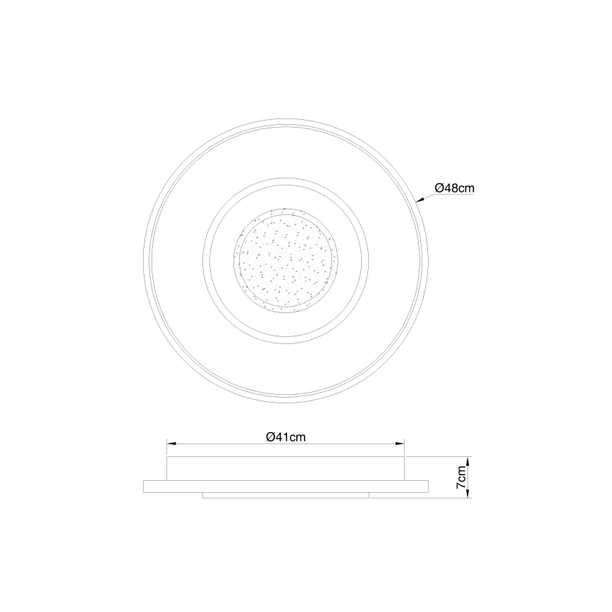 Globo - Himmennettävä LED-kattovalaisin LED/36W/230V 2700-6000K + kauko-ohjaus