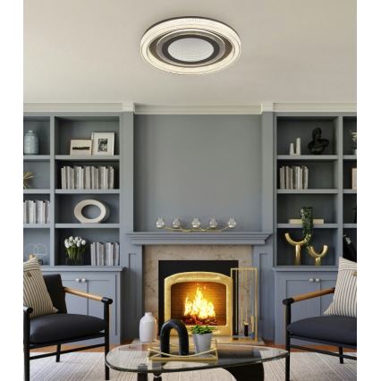 Globo - Himmennettävä LED-kattovalaisin LED/48W/230V 2700-6000K halkaisija 48 cm antrasiitti + kauko-ohjaus