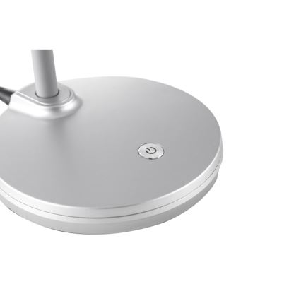 Globo - LED himmennettävä joustava kosketuspöytälamppu LED/4,6W/230V hopea