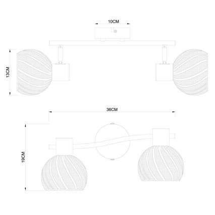 Globo - Kohdevalo 2xE27/40W/230V