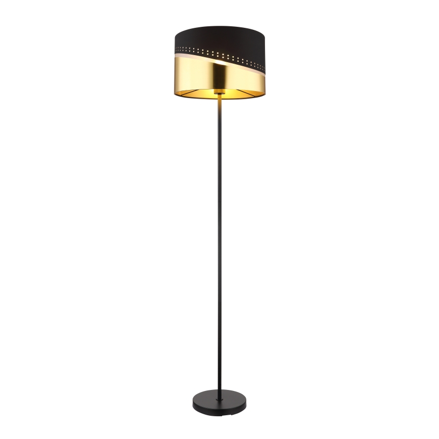 Globo - Lattialamppu 1xE27/60W/230V halkaisija 35 cm musta/kulta
