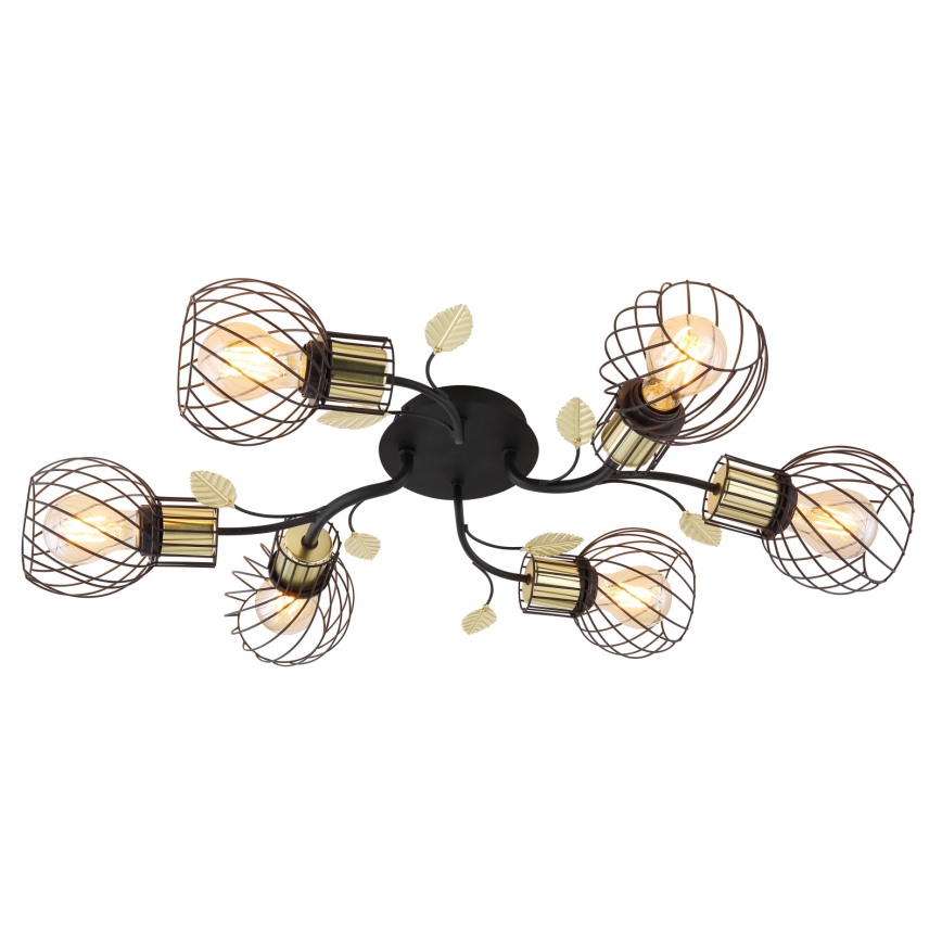 Globo - Pinta-asetettava kattokruunu 6xE27/40W/230V
