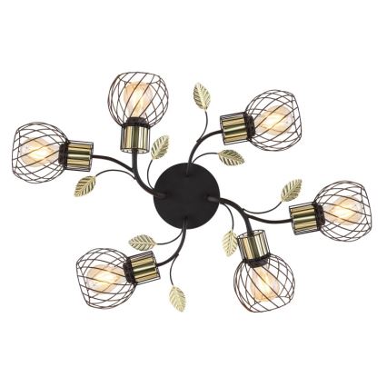 Globo - Pinta-asetettava kattokruunu 6xE27/40W/230V