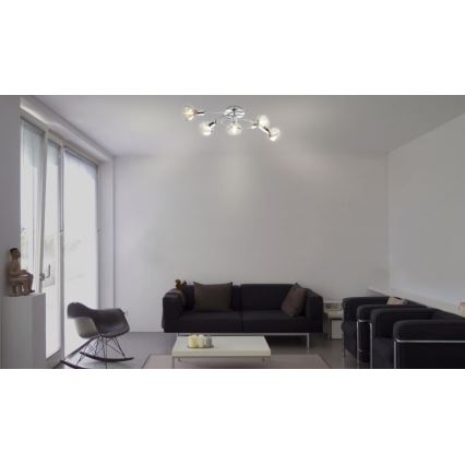 Globo - Kiinteä kattokruunu 5xE14/40W/230V