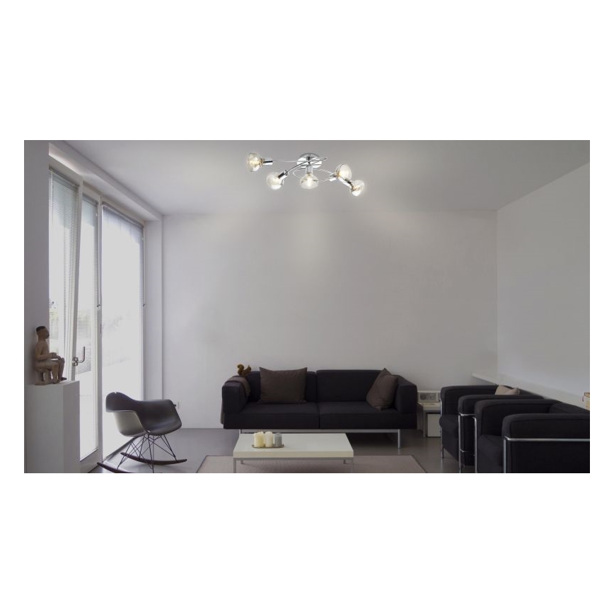 Globo - Kiinteä kattokruunu 5xE14/40W/230V