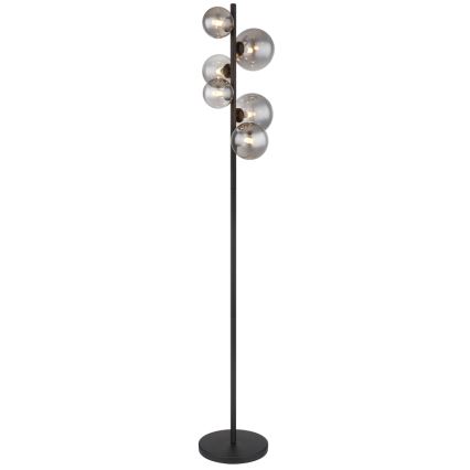 Globo - LED-lattiavalaisin 6xG9/3,5W/230V savuinen/musta