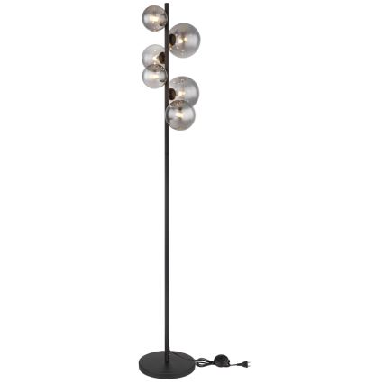 Globo - LED-lattiavalaisin 6xG9/3,5W/230V savuinen/musta