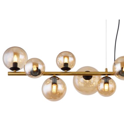 Globo - LED-kattokruunu johdossa 13xG9/3,5W/230V savuinen/ruskea