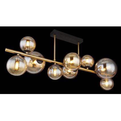 Globo - LED-kattokruunu tangossa 9xG9/3W/230V messinki