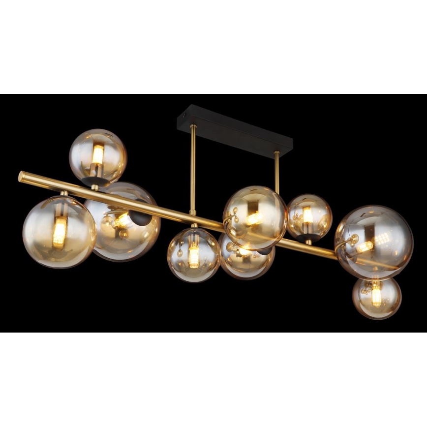 Globo - LED-kattokruunu tangossa 9xG9/3W/230V messinki