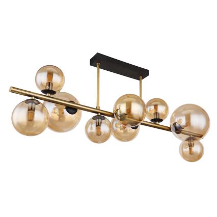 Globo - LED-kattokruunu tangossa 9xG9/3W/230V messinki