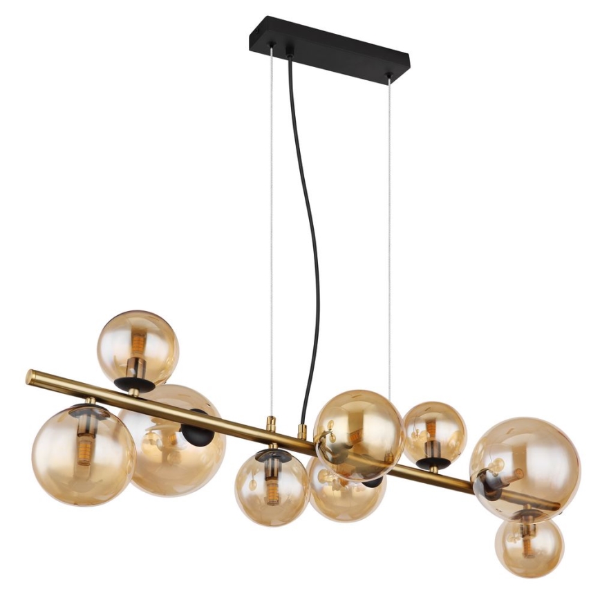 Globo - LED-kattokruunu johdossa 9xG9/3W/230V messinki
