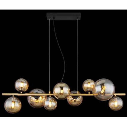Globo - LED-kattokruunu johdossa 9xG9/3W/230V messinki