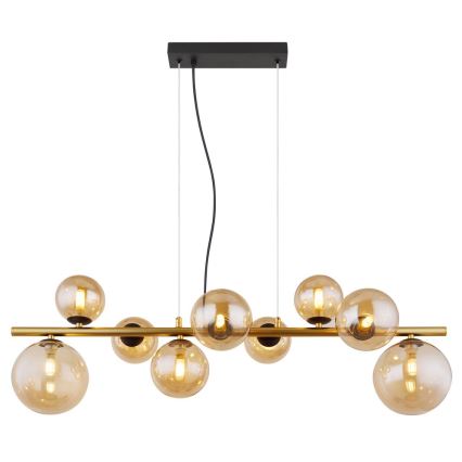 Globo - LED-kattokruunu johdossa 9xG9/3W/230V messinki