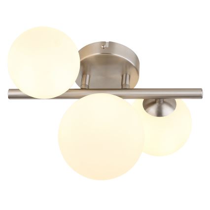 Globo - Kiinteä LED-kattokruunu RIHA 3xG9/3,5W/230V mattakromi