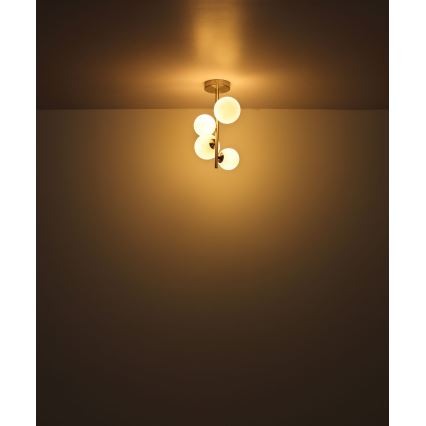 Globo - LED-riipuskattokruunu 4xG9/3W/230V mattakromi