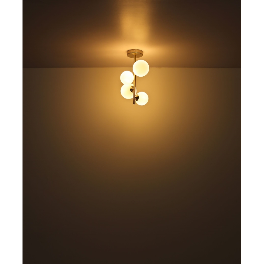 Globo - LED-riipuskattokruunu 4xG9/3W/230V mattakromi