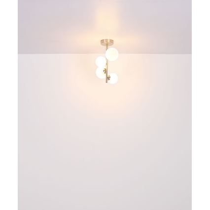 Globo - LED-riipuskattokruunu 4xG9/3W/230V mattakromi
