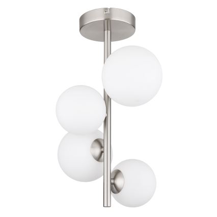 Globo - LED-riipuskattokruunu 4xG9/3W/230V mattakromi