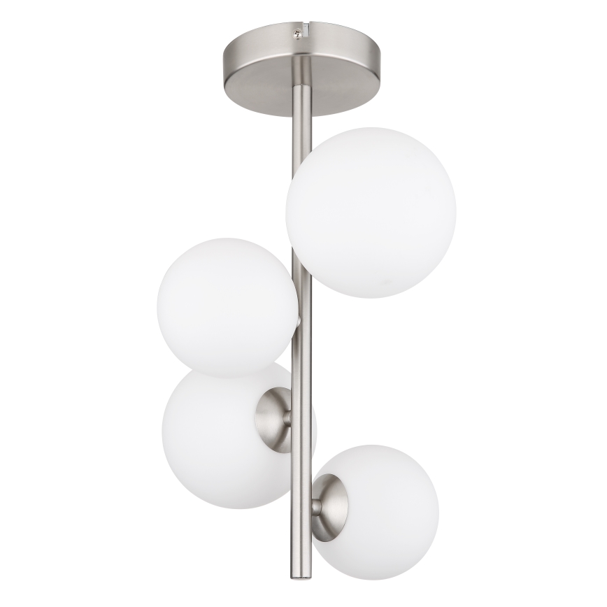 Globo - LED-riipuskattokruunu 4xG9/3W/230V mattakromi