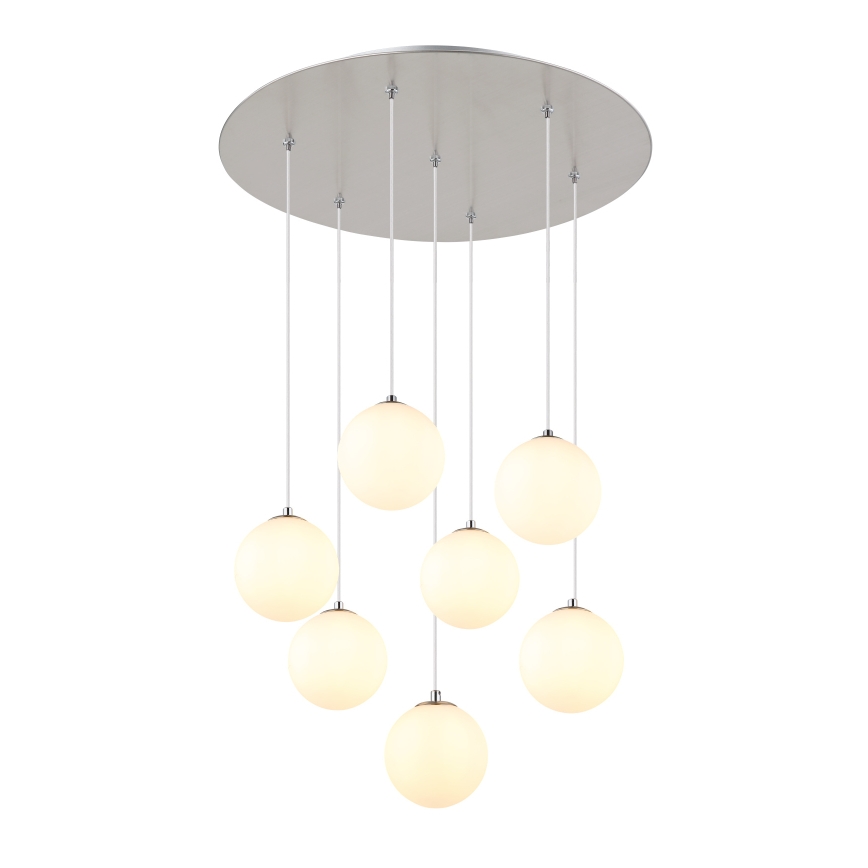 Globo - LED-kattokruunu johdossa 7xG9/3,5W/230V valkoinen