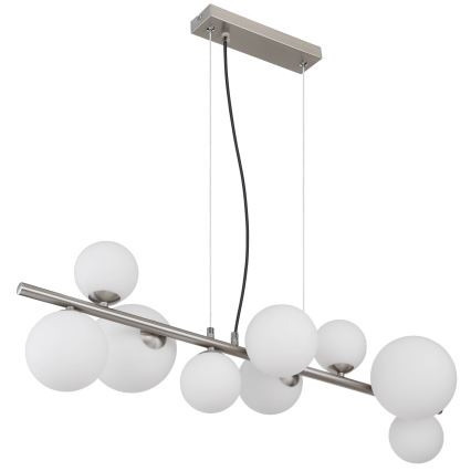 Globo - LED-kattokruunu johdossa 9xG9/3W/230V mattakromi