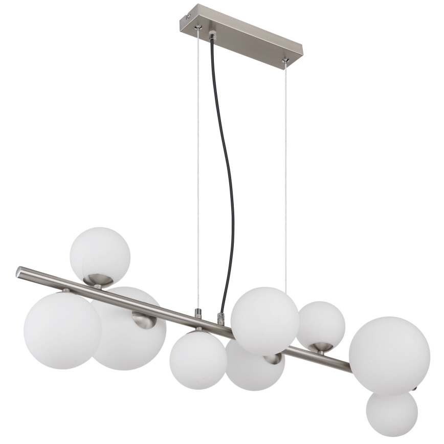 Globo - LED-kattokruunu johdossa 9xG9/3W/230V mattakromi