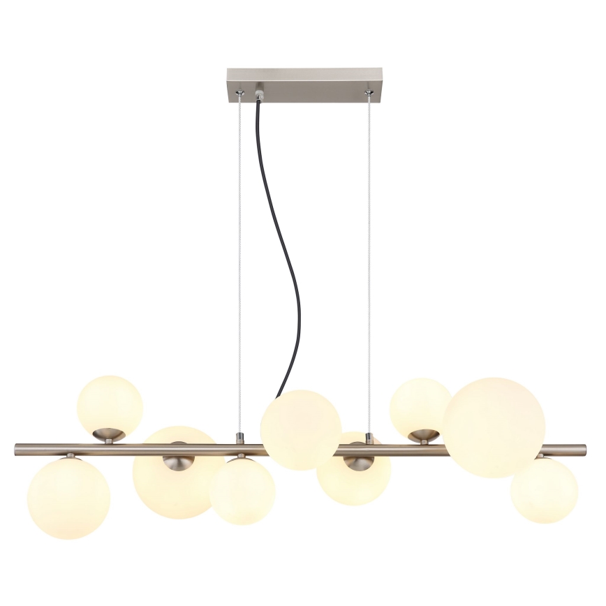 Globo - LED-kattokruunu johdossa 9xG9/3W/230V mattakromi