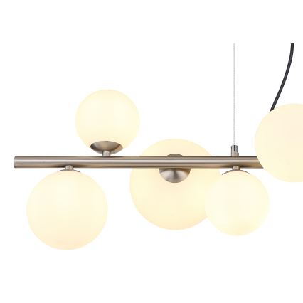 Globo - LED-kattokruunu johdossa 9xG9/3W/230V mattakromi