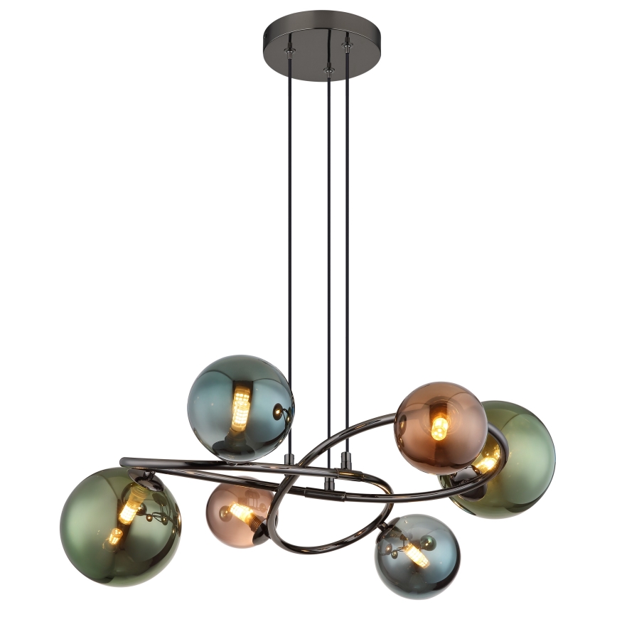 Globo - LED-kattokruunu johdossa 6xG9/3,5W/230V