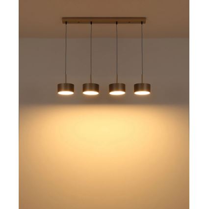 Globo - LED-riippuvalaisin vaijerilla LED/40W/230V 3000K messinki