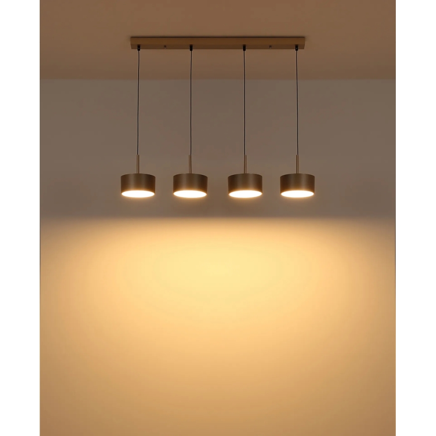 Globo - LED-riippuvalaisin vaijerilla LED/40W/230V 3000K messinki