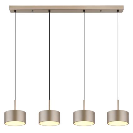 Globo - LED-riippuvalaisin vaijerilla LED/40W/230V 3000K messinki