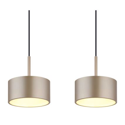 Globo - LED-riippuvalaisin vaijerilla LED/40W/230V 3000K messinki