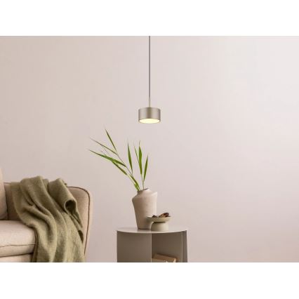 Globo - LED-riippuvalaisin vaijerilla LED/12W/230V 3000K halkaisija 15 cm messinki