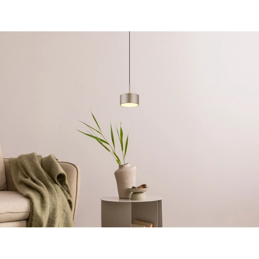 Globo - LED-riippuvalaisin vaijerilla LED/12W/230V 3000K halkaisija 15 cm messinki