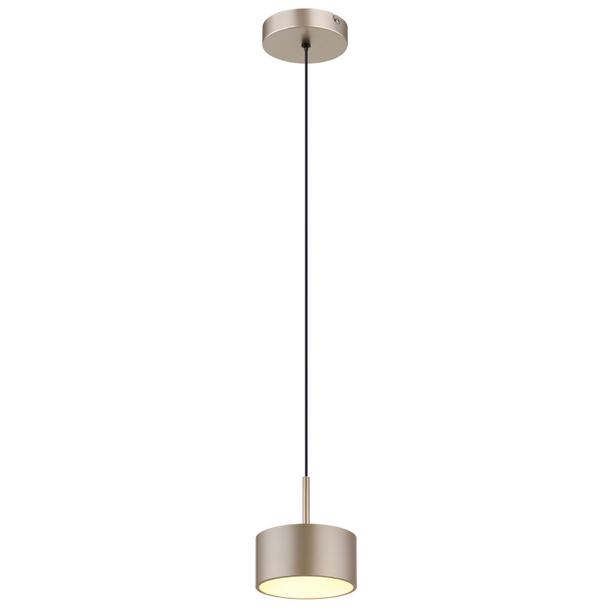 Globo - LED-riippuvalaisin vaijerilla LED/12W/230V 3000K halkaisija 15 cm messinki
